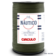 Fio Náutico-CÍRCULO-5mm-2400 TEX-100% Polipropileno-208m- 500g