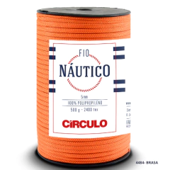Fio Náutico-CÍRCULO-5mm-2400 TEX-100% Polipropileno-208m- 500g na internet