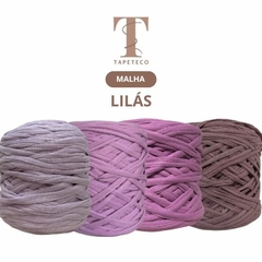 Fio de Malha Residual Tapeteco TONS DE LILÁS (MALHA)-1Kg para Crochê e Artesanato em Geral