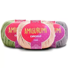 Fio de Amigurumi-CÍRCULO-2,5mm-100% algodão-254m e 125 gramas