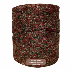 Fio Náutico Premium MALHAFIO MESCLADO LUREX-5mm-100% poliéster-500g-Aprox. 300mts na internet