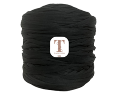 Fio de Malha Residual Tapeteco -PRETO (ELASTANO)-1Kg para Crochê e Artesanato em Geral