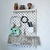 Pegboard Painel Organizador Setup Home Office 56x36cm Branco