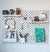 Painel para Organização Pegboard Setup/Estudos/Ateliê 76x56cm Branco - comprar online
