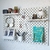 Painel para Organização Pegboard Setup/Estudos/Ateliê 76x56cm Branco
