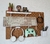 Pegboard Painel Organizador Setup Home Office Horizontal 56x36cm MARROM na internet