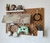 Pegboard Painel Organizador Setup Home Office Horizontal 56x36cm MARROM