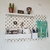 Painel Pegboard Organizador Aesthetic Horizontal Branco - KAIGÊ