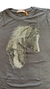 T-SHIRT CAVALO ARREIO CINZA REF: 2347 na internet