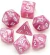 Set de 7 dados Macaron - Rojo rosa (AC-BL37)