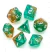 Set de 7 dados Acrylic Glitter - Marron y Azul (AC-GL50)