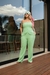Conjunto Cropped Strapless + Calça