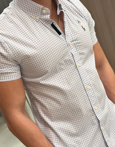 MANGA CURTA XADREZ CLASSICO - comprar online