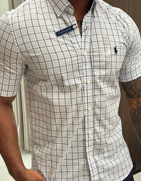 MANGA CURTA MICRO XADREZ DUPLO