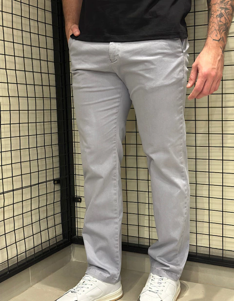 CALÇA ALFAIATARIA SARJA REGULAR ESTONADA - loja online