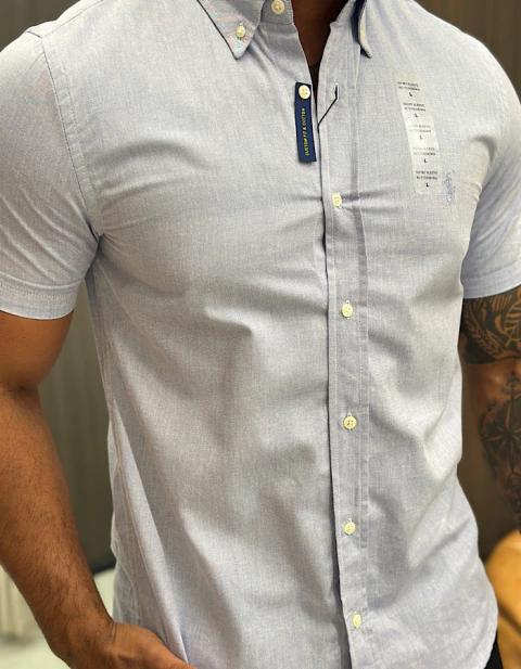 MANGA CURTA LISA MESCLA