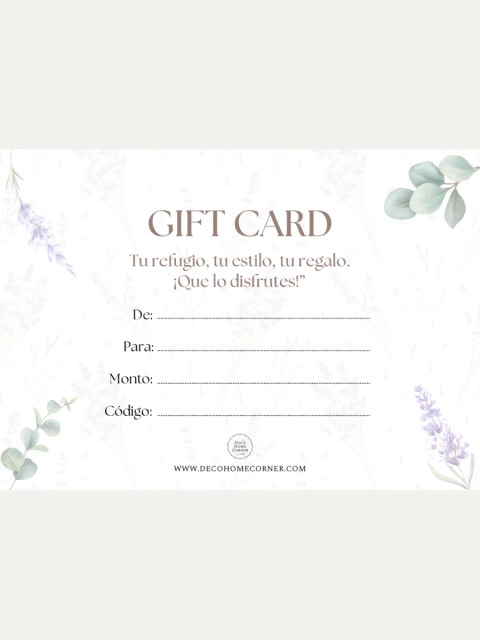 Gift Card Deco Home Corner - comprar online
