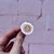 Pin Sol de Mayo acrílico blanco