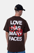 CAMISETA FACES MARROM