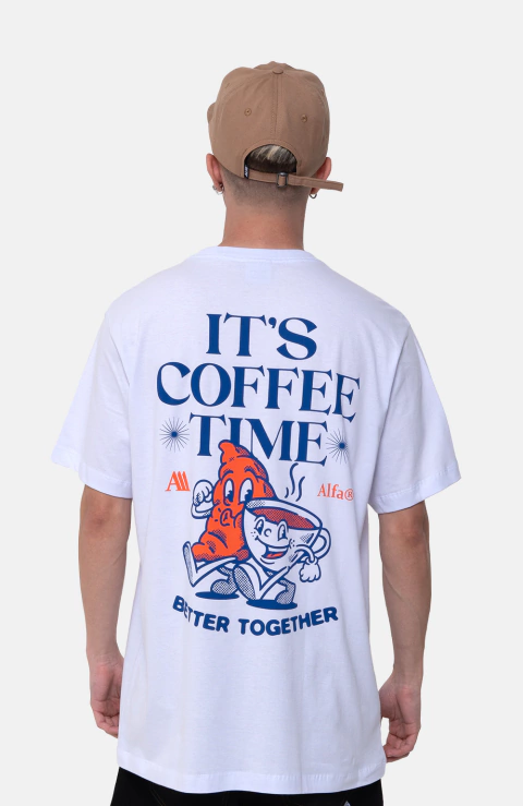 CAMISETA COFFEE TIME BRANCA