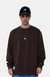 MOLETOM CARECA LABEL MARROM