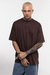 CAMISETA OVERSIZED ALUMNI MARROM - Alfa Collective