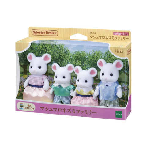 Família dos Ratos Marshmallow - Sylvanian Families