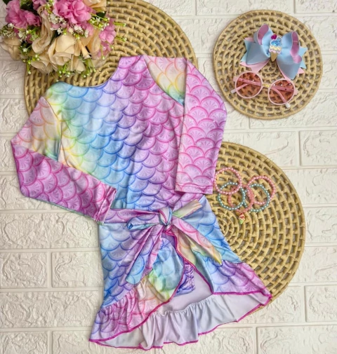 Maiô sereia com saia