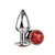 Plug Anal P Silver Detalhe Pedra - loja online