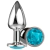 Plug Anal P Silver Detalhe Pedra na internet