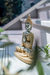 BUDDHA IN SAND TUNIC PRAYING - Padma