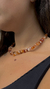 COLLAR DE ESCALLAS CORNALINA - Padma