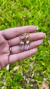 MINI CRYSTAL QUARTZ TIP EARRINGS IN GOLD - buy online