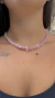 PINK QUARTZ SCALE NECKLACE on internet