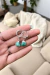 GREEN QUARTZ ROLLED EARRINGS - buy online