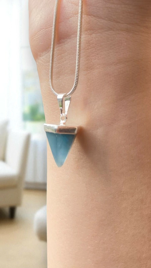 Pingente Mini Pêndulo de Ônix Celeste - comprar online