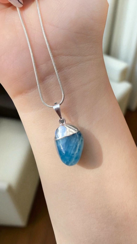 Sky Onyx Rolled Pendant - buy online