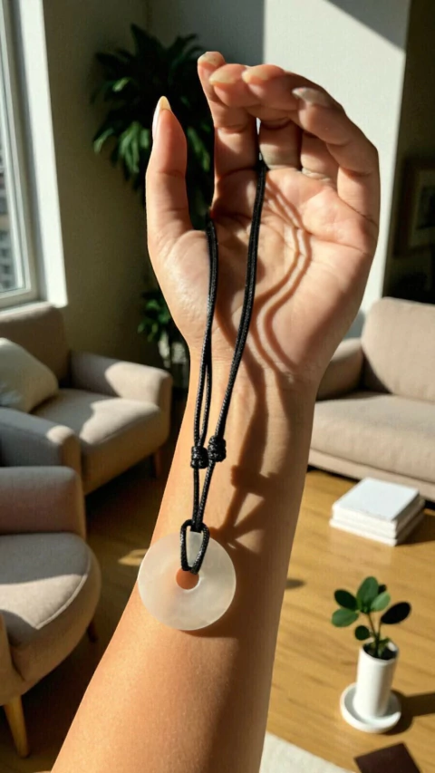 COLLAR PI ONIX BLANCO GRANDE - comprar online