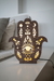 HAND OF FATIMA WOODEN TABLE LAMP