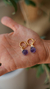 GOLDEN AMETHYST PEAK EARRINGS on internet