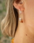 SILVER PLATED CITRINE PEAK EARRINGS - buy online