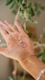 ROLLED ROSE QUARTZ SILVER PLATED PENDANT on internet