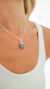 BLUE QUARTZ ROLLED PENDANT - buy online