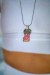 RHODOCHROSITE AND PYRITE CROWN PENDANT