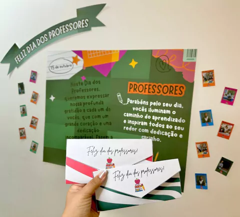 PAINEL DIA DOS PROFESSORES + MIMO PORTA KITKAT