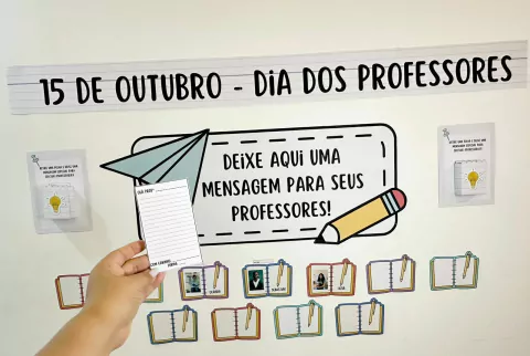 PAINEL - DEIXE UMA MENSAGEM PARA SEUS PROFESSORES