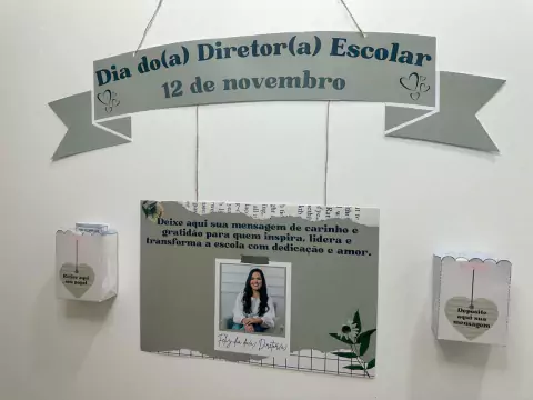 PAINEL DIA DO DIRETOR - DEIXE UMA MENSAGEM