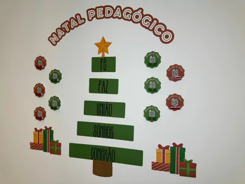 Painel Natal Pedagógico - Mensagens para um Dezembro Feliz