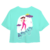 Polera Crop - Un Paso A La Vez - Menta - comprar online