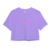 Polera Crop Voy a Entrenar - Lavanda - comprar online